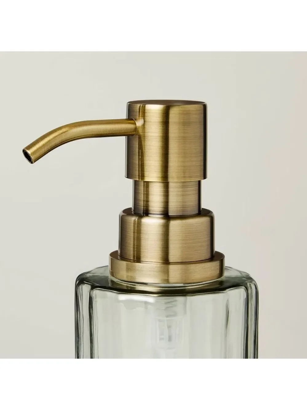Fluted Glass Bathroom Soap Pump Light Green - Hearth & Hand™ with Magnolia